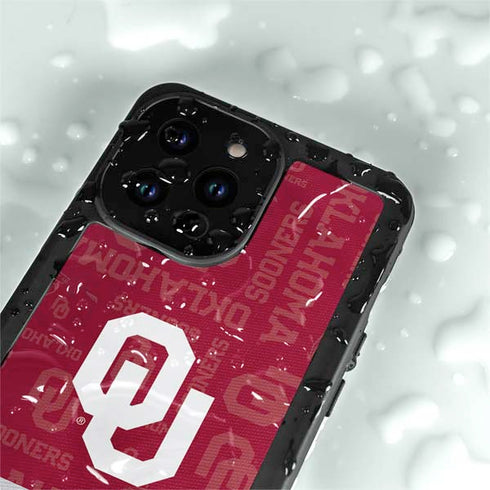 University of Oklahoma Split Jersey iPhone 15 Pro Waterproof Case